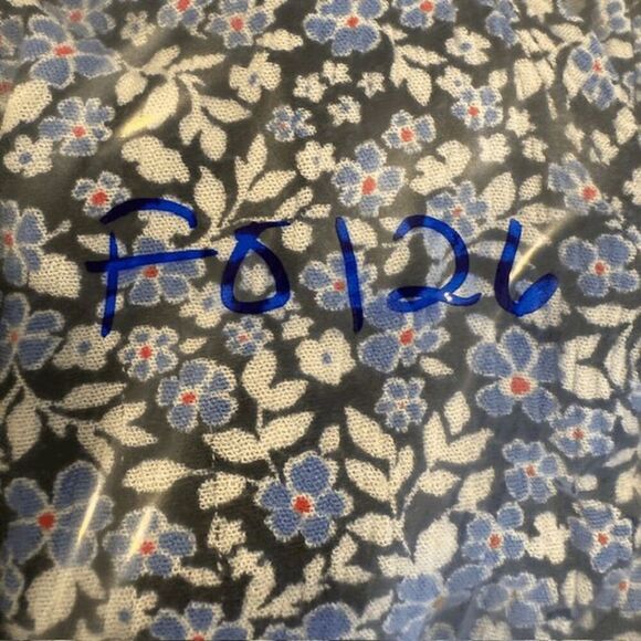 Francesca's Mi Ami Cameron Floral Romper Blue Sleeveless Back Zip Size XS - Picture 11 of 11